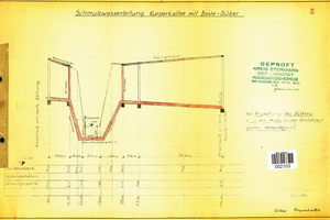  Die zu sanierende Leitung im Querschnitt. 