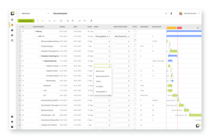  Externe Partner können direkt im Bauzeitenplan integriert werden. 