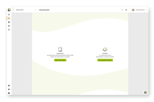  Im System können sowohl eigene Daten erstellt als auch bestehende importiert werden. 