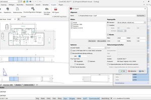  Verbesserte PDF-Ausgabe unter Windows: Die Ausgabe von Bitmap- und Vektordesigns lässt sich in&nbsp;CorelCAD&nbsp;besser steuern als bisher. 