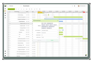  Exportfunktion Bauzeitenplan 