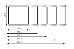  Das Allround Traggerüst TG 60 von Layher ist modular aufgebaut. Die hochtragfähigen Türme bestehen aus vorgefertigten Rahmenelementen und den in verschiedenen Standardlängen erhältlichen Allround-Riegeln und -Diagonalen. Die Feldlänge kann dadurch variabel an die Lastvorgaben angepasst werden. Das Ergebnis ist eine Reduzierung der Turmanzahl durch optimale Materialausnutzung und damit eine geringere Montagezeit. 