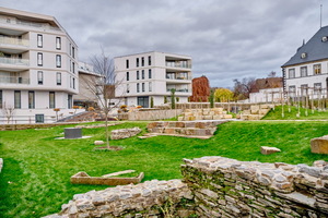  Das Gebäudeensemble im Römerforum Andernach grenzt direkt an den „Historischen Garten“ an. 