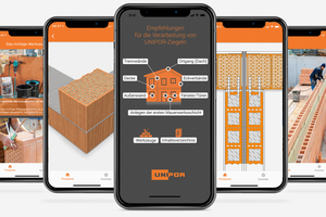  Die neue Unipor-App unterstützt Fachleute mit hilfreichen Empfehlungen bei der Erstellung von hochwertigem Ziegelmauerwerk. Einmal heruntergeladen funktioniert sie auch offline. 