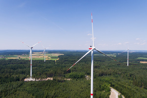  Windpark der EnBW in Bühlertann, Landkreis Schwäbisch Hall.  