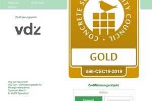  Das Opterra Werk in Wössingen ist CSC-zertifiziert und trägt das Gold-Siegel. 