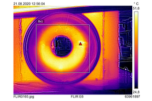  In einer zweiten Versuchsreihe heizten die Gutachter das Fabekun-Rohr von innen auf und hielten die Ergebnisse ebenfalls mit einer Wärmebildkamera fest. 