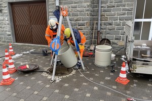  Das TIP-Verfahren ermöglicht es, aus den vorhandenen Schächten heraus zu arbeiten. Der Rohreinschub war in zwei Tagen abgeschlossen. Inklusive der vor- und nachbereitenden Arbeiten betrug die Bauzeit zwei Wochen. 