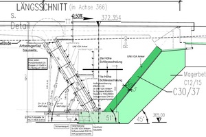  Beide Brückenpfeiler wurden mit dem Wandschalungssystem Logo.3 im System geschalt. Geplant wurde die Systemschalung, die Holz-sonderschalungen und Rüstung mit Paschal Plan pro, der professionellen 3D-Schalungsplanungssoftware, die auf AutoCad basiert. 