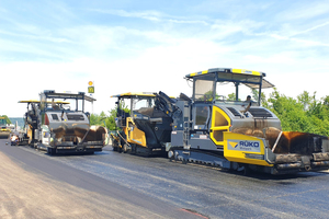  Trotz Maschinendefekt kein Baustellenstillstand –&nbsp;Dank professionellem Service-Management 54.000&nbsp;m² Asphalt bewältigt 