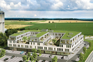  Entworfen wurde das „Jurament“ genannte Gebäude vom Architekturbüro Weiss in Eichstätt. Der Name Jurament erklärt sich aus einem Wortspiel, das den Standort in der Region Altmühl-Jura und den Baustoff Zement verbindet. 