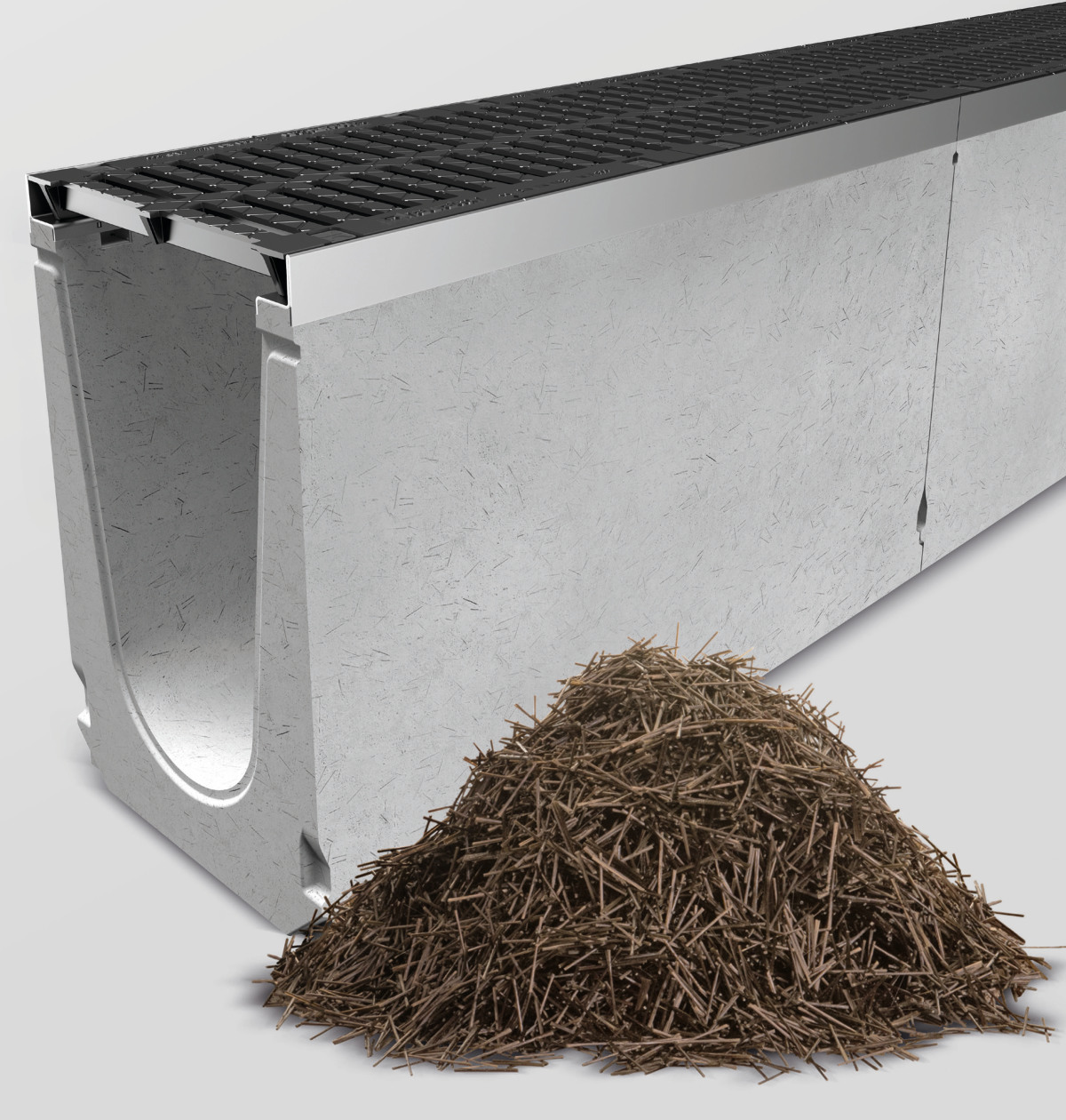 Für die Faserfix Entwässerungssysteme aus faserbewehrtem Beton bringt der Einsatz von Basaltfasern viele Vorteile.