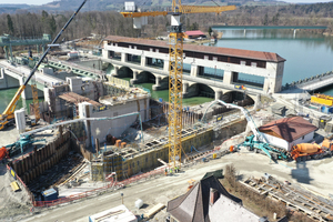  Die Baumaßnahmen wurden überwiegend im Fluss bei laufendem Gewässer durchgeführt. 