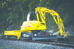  Der 136MRail kann zusätzlich mit einem pneumatischen System für Schienenanhänger und Waggonbremsen ausgestattet werden. 