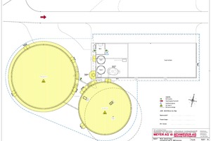  Beide Stahlbetonrundkonstruktionen wurden jeweils in 8 Takten geschalt und betoniert mit Schaleinheiten aus TTK – Trapezträger-Rundschalung mit Klammerverbindung kombiniert mit der Multip – Multifunktionale Arbeitsplattform an der Innenschalung montiert. 
