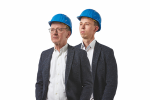  Zwei Generationen Bauunternehmertum: Thomas und Tobias Ahaus. 