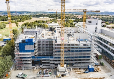 Auf dem Sartorius Campus in G?ttingen entsteht ein neues Forschungs- und Entwicklungsgeb?ude.