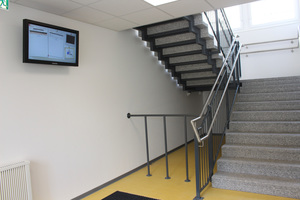  Treppenhäuser sorgen für die Erschließung sowie ausreichend dimensionierte Fluchtwege im Brandfall. 