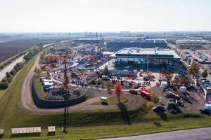  Das gesamte Gelände wird zum Leben erweckt. Luftaufnahme von den Coreum Praxistagen im Oktober 2021 