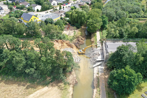  Die Swistbachbrücke wurde durch das Hochwasser völlig zerstört. 