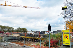  Video Guard schützt die Baustelle auf dem ehemaligen Hänsel-Textil-Arealin Iserlohn.  