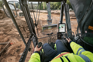  Das Assistenz-system Dig Assist von Volvo CE unterstützt den Fahrer mit vielfältigen Funktionen und sorgt gleichzeitig für eine deutlich verbesserte Wirtschaftlichkeit sowie mehr Sicherheit auf der Baustelle.  