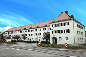  Sowohl Energieeffizienz als auch Wohnkomfort wurden im Mehrfamilienhaus an der Ulmer Straße in Augsburg durch die Sanierung mit Aeroputz gesteigert. 