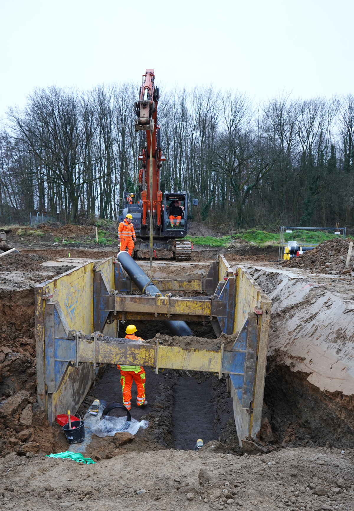 Bei der Erschließung des Neubaugebietes setzten die Auftraggeber auf ein modernes Verlegeverfahren ohne Sandbettung, um die Baustelle nachhaltiger zu realisieren.