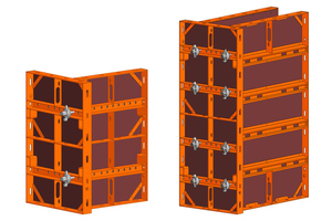  Mit dem NeoR-Multielement ist man schaltechnisch gut gerüstet: Neben Stützenschalungen ist auch das Schalen von rechten Winkeln und Endabstellungen problemlos, schnell und kostengünstig realisierbar. 