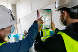  Nutzung der BIM-Modelle auf der Baustelle in der Augmented Reality App „Gamma AR“ 