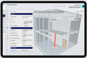  Desite touch von Thinkproject bringt 3D-Modelle auf Mobilgeräte und Tablets vor Ort, etwa bei Baustellenbesichtigungen.  