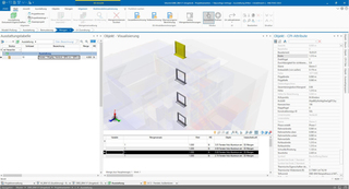 Parametrisierter Content: Die Parameter einzelner Objekte werden unmittelbar über das BIM-Modell befüllt und können bei einer 2D-Planung alternativ auch manuell eingetragen werden.