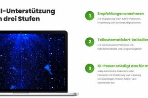  KI-Unterstützung in 3 Stufen – von Positionsempfehlung bis zur vollautomatisierten Kalkulation 