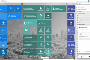  RIB 4.0: Browserbasierte Oberfläche der Standardkonfiguration für Baunternehmen. Der Betrieb ist lokal oder in der RIB-Cloud möglich. 