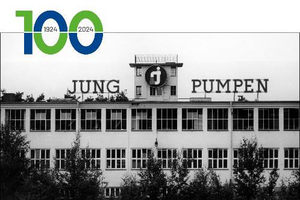  100 Jahre Jung Pumpen ? 100 Jahre Geschichte: hier das Hauptgebäude im Jahr 1954 