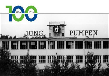 100 Jahre Jung Pumpen ? 100 Jahre Geschichte: hier das Hauptgeb?ude im Jahr 1954