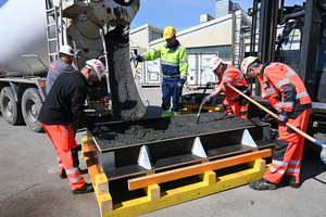  In Sommer- und Winterversuchen wurde klimafreundlicher Beton untersucht 