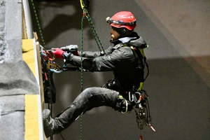  Fassadenkletterer kamen zum Einsatz.  