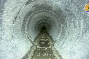  Auch die in Teilbereichen fehlende Kanalsohle konnte mit dem Rohreinbau im TIP-Verfahren wieder ausgeglichen werden.  