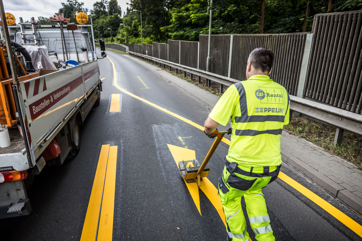 Einrichtung einer temporären Verkehrsführung