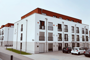  Das neue Wohnheim verfügt über 148 Apartments und überzeugt mit seinem modernen, einladenden Äußeren 