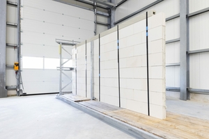  Regional gefertigte PreFabWalls beschleunigen das Bauen, sind ökologisch wertvoll und werden just in sequence zur Baustelle geliefert 