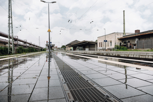  Filterrinnen Drainfix Clean RNC auf dem Bahnhof in Mannheim-Käfertal 