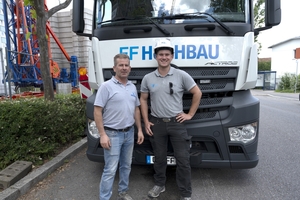  Vorarbeiter Carlos Vaz (links) und Polier Kevin Egeler von der FF Hochbau GmbH 