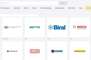  Über die Navigation gelangen die User von Building-Masterdata.com jetzt zu den Ausschreibungstexten der Markenhersteller 