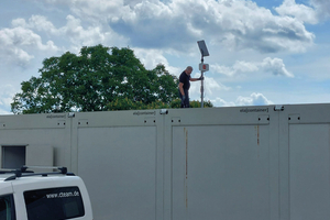  Aufbau der Anlage in Angermünde: Das Cteam schätzt die schnelle und unkomplizierte Abwicklung bei Installationen durch ConnectingCase 