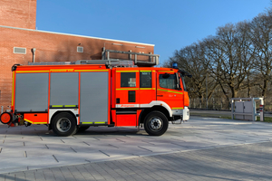  Auf dem Waschplatz der Feuer- und Rettungswache Nord werden regelmäßig Einsatzfahrzeuge gereinigt 