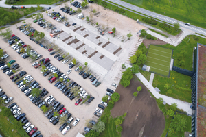  Der Parkplatz in Herzogenaurach nach Ende der Bauarbeiten 