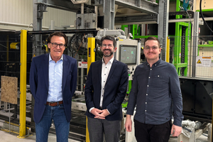  Freuen sich über mehr Kapazitäten am Standort Oberwang (von links nach rechts): Friedrich Graspointner (CFO), Günther Baumgartner (COO) und Manuel Knoblechner (Team Leader Development & Construction) 