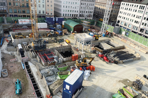  Blick auf die Baustelle Marienhof der 2. S-Bahn-Stammstrecke in München 